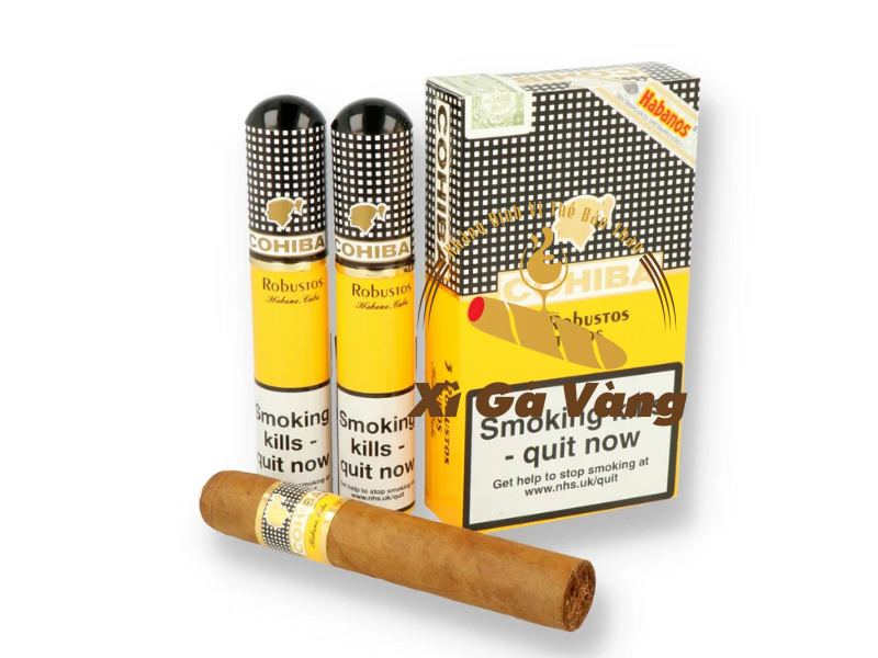 hop-ngoai-sang-trong Hộp Robusto Tubos 3 điếu