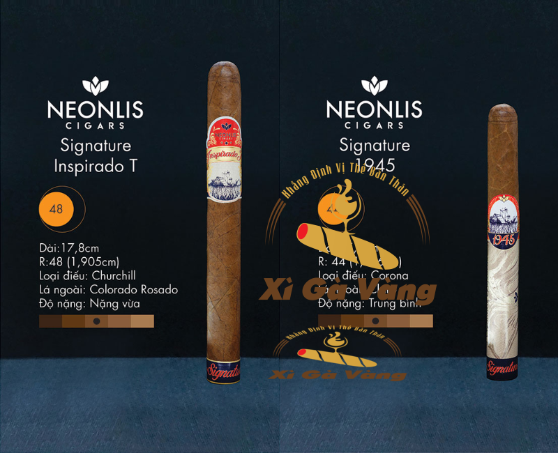 Hai mẫu cigar Neonlis được yêu thích trong bộ sưu tập Signature