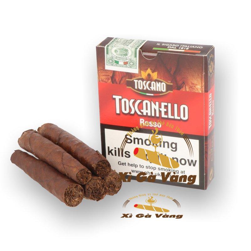 Cigar Rosso Toscanello thường được đóng trong hộp 5 điếu