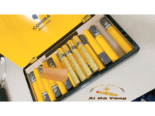 Điếu Cohiba Siglo 6 dát vàng trong hộp sơn mài