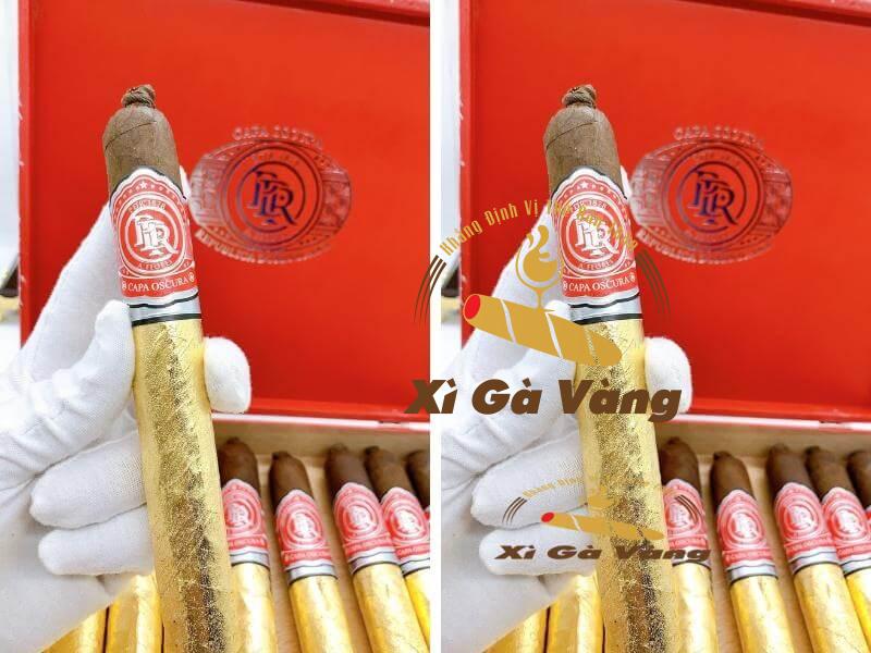 danh-gia-ngoai-hinh-cigar-pdr-1878-capa-oscura Điếu xì gà PDR 1878 Capa Oscura dát vàng