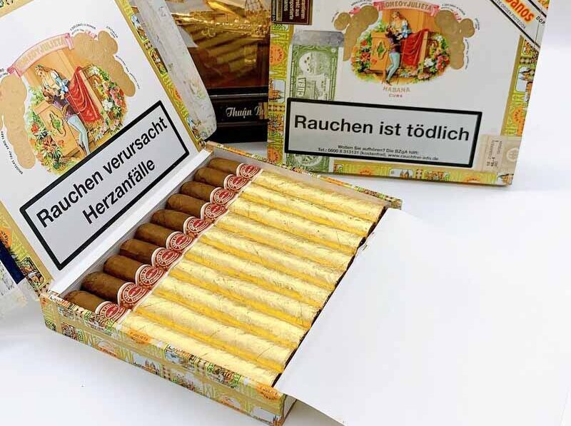 romeo-y-julieta-mille-fleurs-dat-vang Hộp xì gà Romeo Y Julieta Mille Fleurs dát vàng