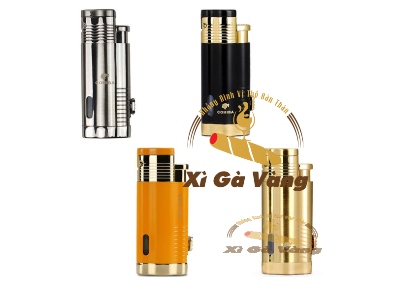 bat-kho-hut-cigar-cohiba Sản phẩm Bật lửa xì gà Cohiba 2 tia