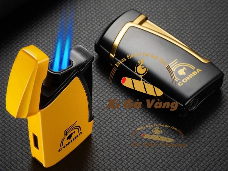 bat-lua-cohiba-2-tia Cận cảnh vẻ ngoài sành điệu của bật lửa cigar Cohiba 2 tia
