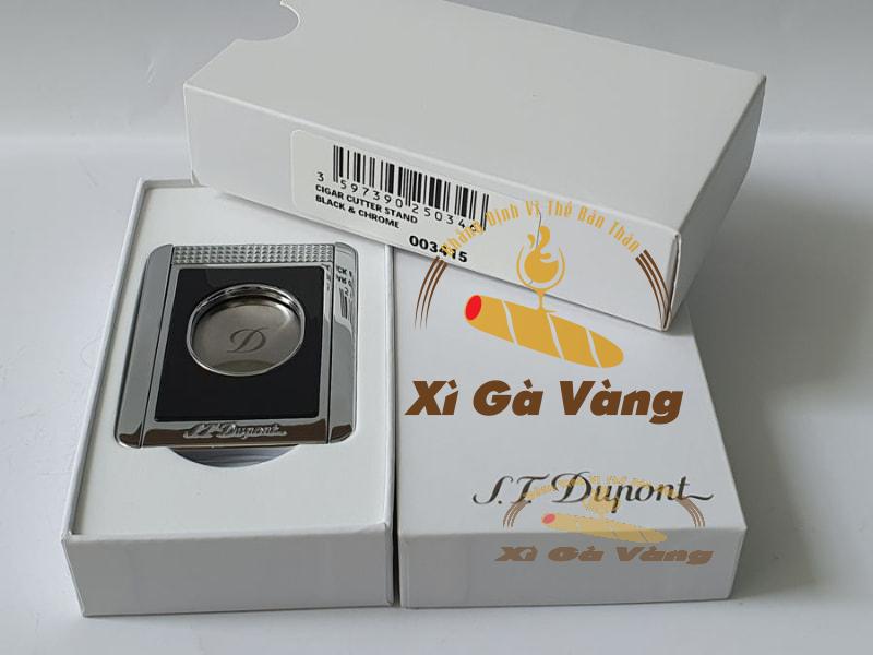 dao-cat-xi-ga-dupont-2 Cận cảnh dao cắt xì gà ST Dupont Stand Black and Chrome 003415