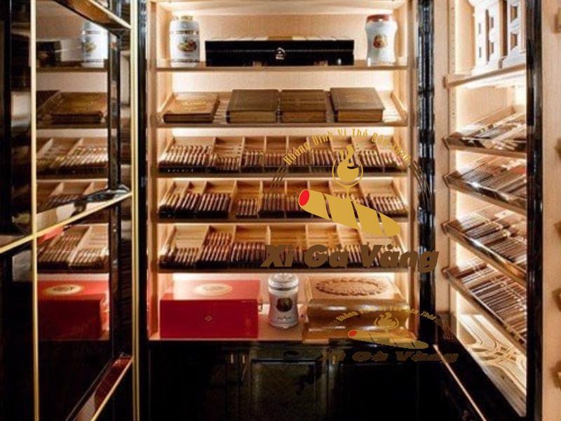 Tủ cất giữ xì gà tươi tiêu chuẩn