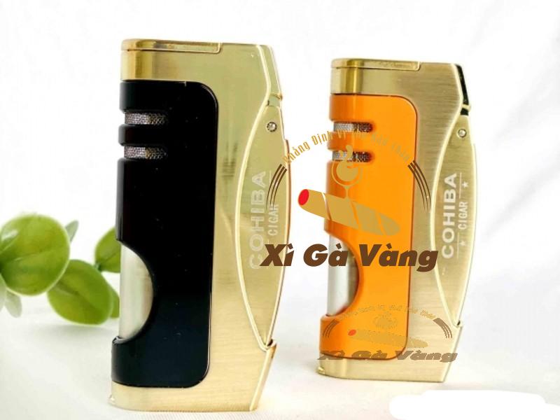 san-pham-bat-lua-kho-cigar-1-tia-cohiba-cob487 Sản phẩm được kết hợp cùng hợp kim màu vàng gold đem đến sự sang trọng