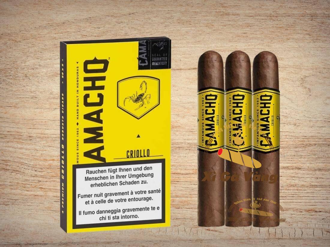 Xuat-xu-cua-Camacho-Criollo-Bold-Robusto-hop-5-dieu Camacho Criollo Bold Robusto là một loại xì gà đặc biệt của thương hiệu Camacho