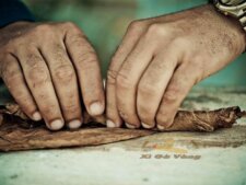 Xì gà được cuộn chặt qua nhiều lớp