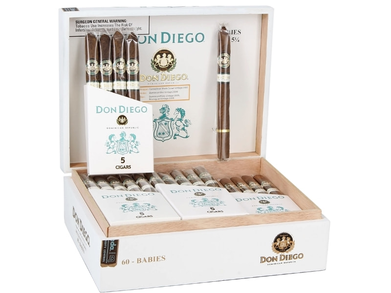 Danh-gia-hinh-thuc-cua-xi-ga-Don-Diego-Babies-hop-60-dieu Hình thức bên ngoài của Don Diego Babies