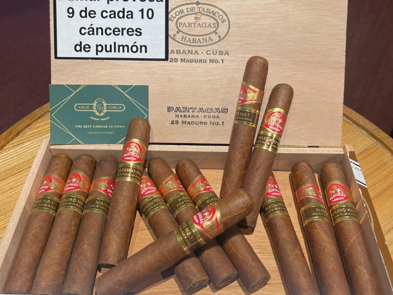 Giá c£ cça Xì gà partagas Maduro No.1 Giá của Partagas Maduro No.1