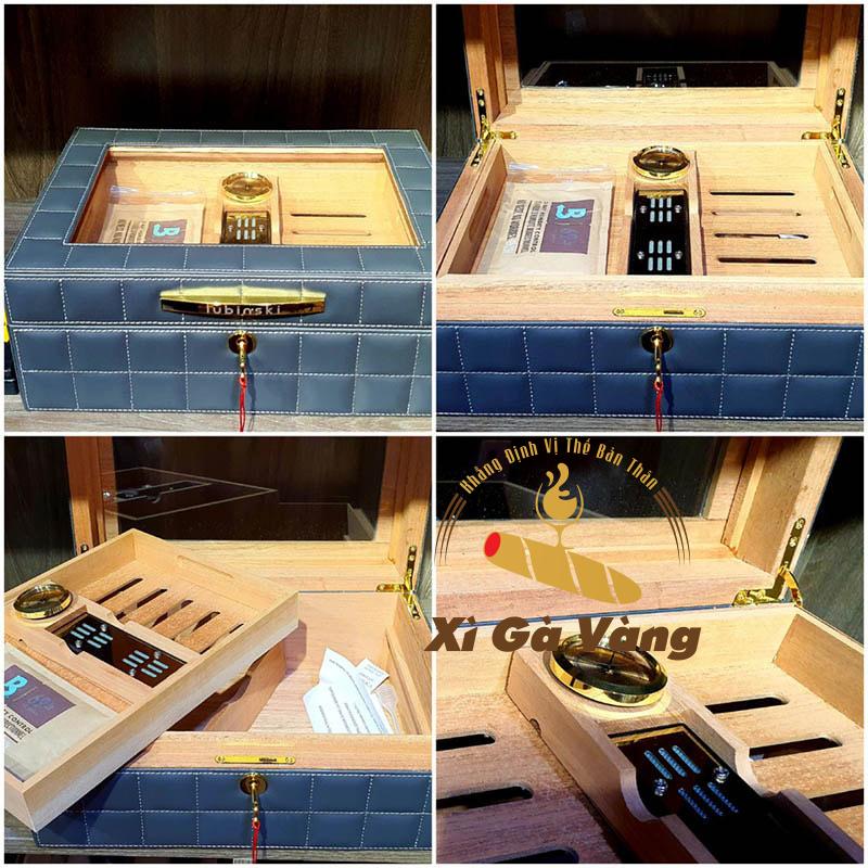 Thiết kế sang trọng của hộp bảo quản xì gà Lubinski