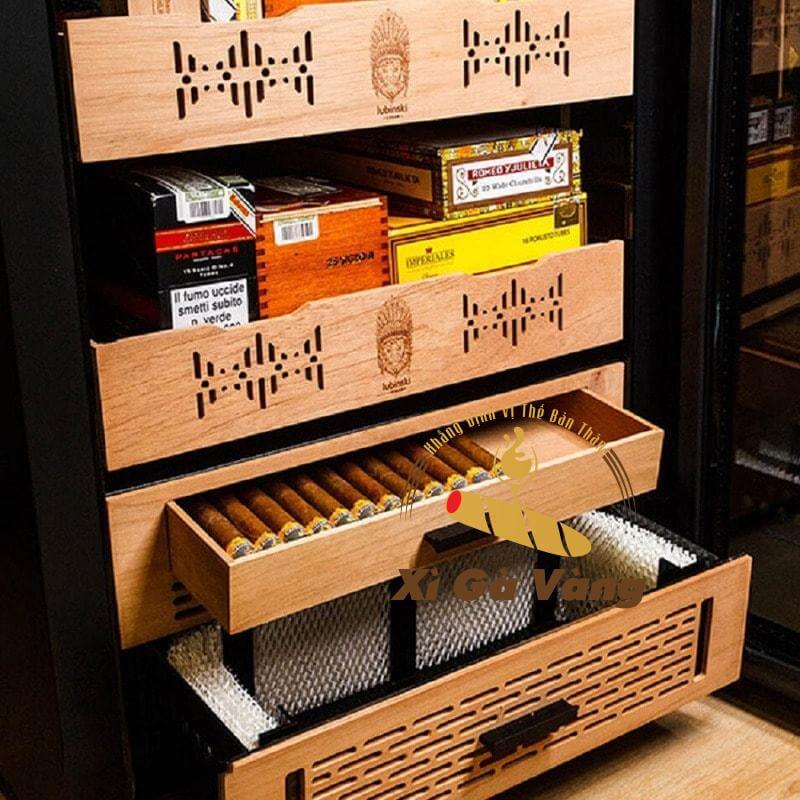 Các khay chứa được làm từ gỗ tuyết tùng tốt nhất cho việc bảo quản cigar