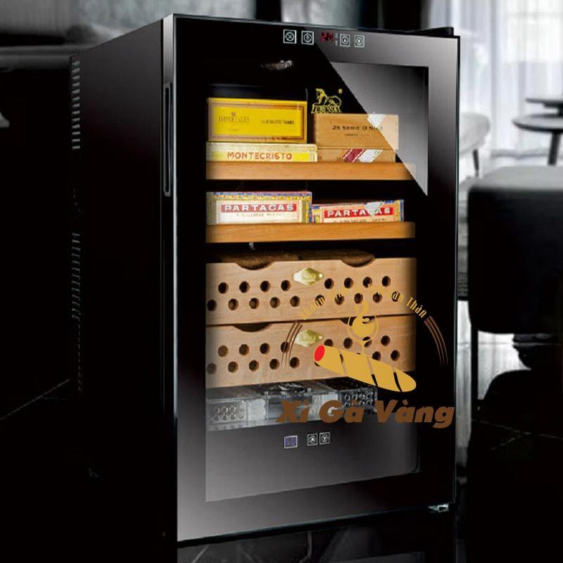 Thiết kế của tủ bảo quản xì gà Lubinski RA 999 sang trọng, hiện đại