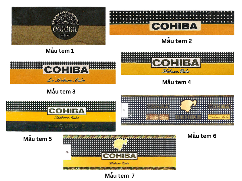 Tem truyền thống của Cohiba