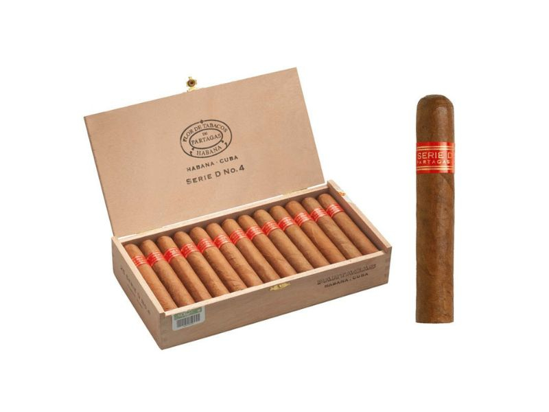xi-ga-partages serie-d-no-4 Xì gà Partagas Serie D No.4 hộp 25 điếu trứ danh