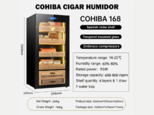 Thông số sản phẩm tử bảo quản xì gà Cohiba 168 Black