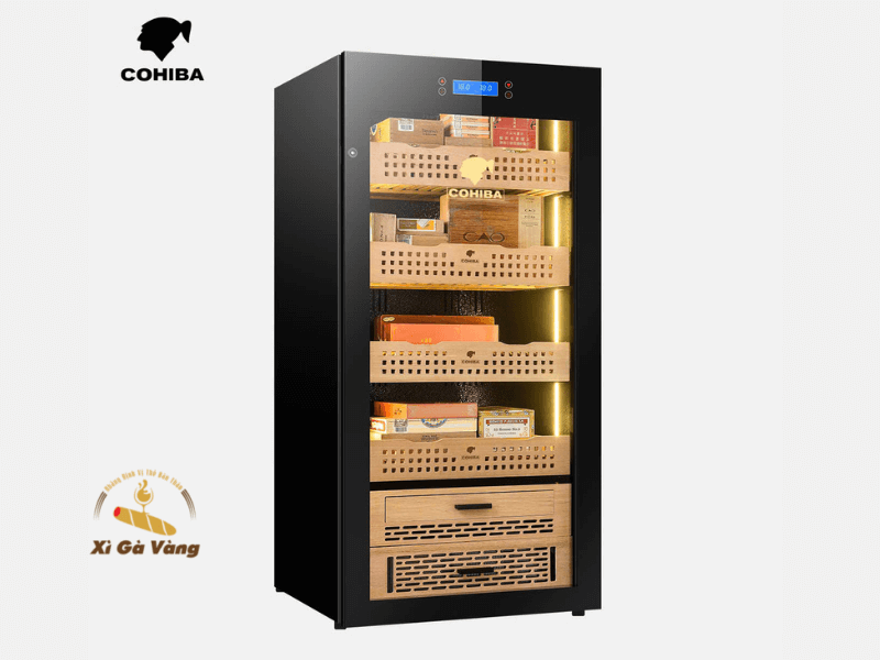 130 Sản phẩm Tủ bảo quản xì gà Cohiba 168 Black