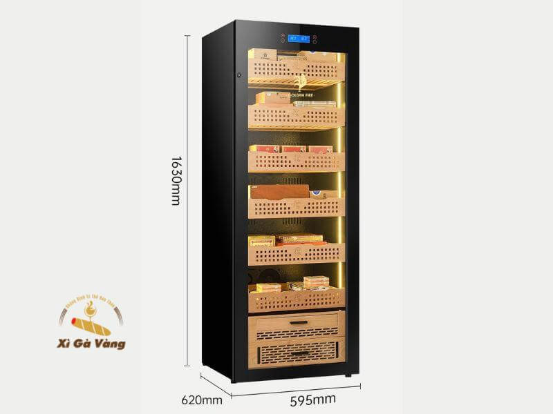 Golden-GF-163-Black-su-huu-cac-tinh-nang-uu-viet Tủ bảo quản xì gà Golden GF 163 Black với nhiều ưu điểm